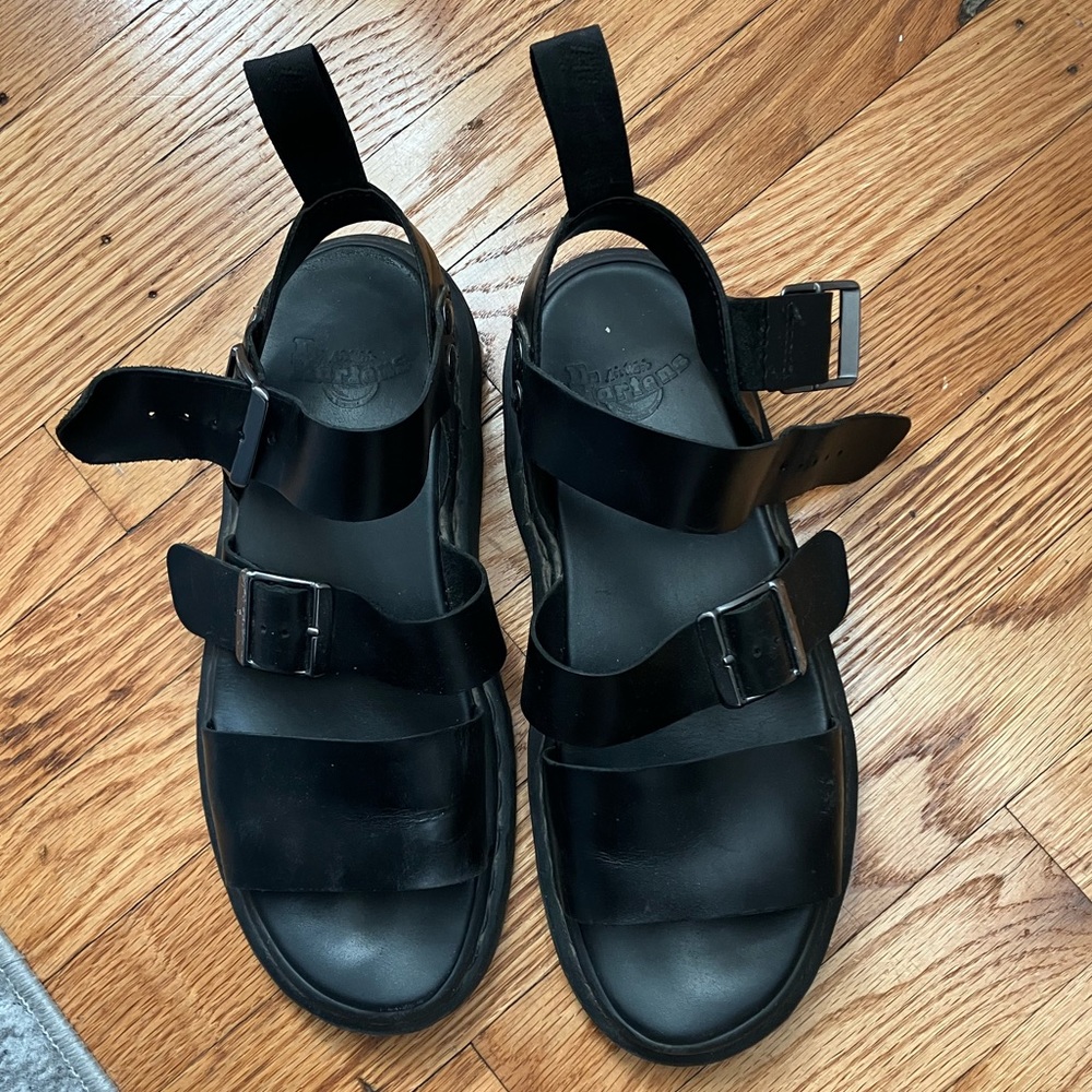 Dr. Martens GRYPHON BRANDO LEATHER GLADIATOR SANDALS